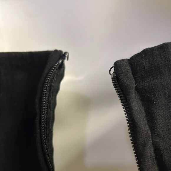 Torrid Black Sleeveless Peplum Top with Back Zipper and Faux Front Buttons-Sz 2 - Picture 11 of 15